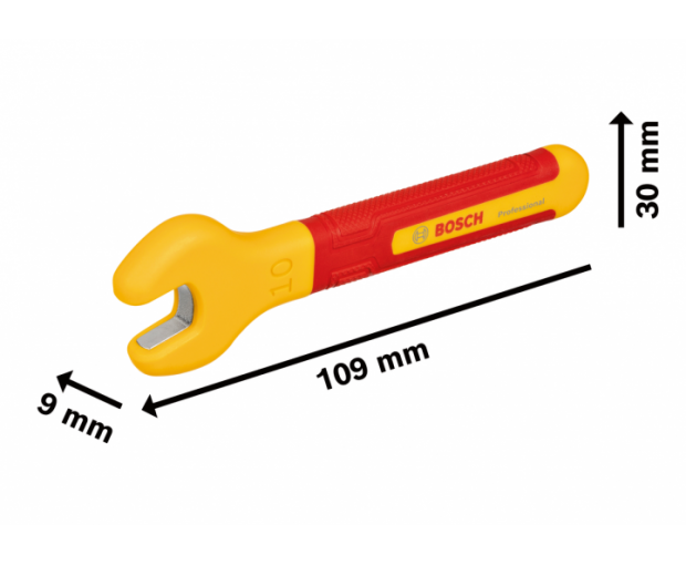 ГАЕЧЕН КЛЮЧ VDE 10 MM  BOSCH PROFESSIONAL, 1600A02NF0