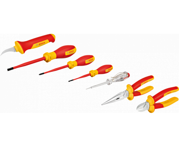 СМЕСЕН КОМПЛЕКТ РЪЧНИ ИНСТРУМЕНТИ VDE, 7 ЧАСТИ BOSCH PROFESSIONAL, 1600A02NG3