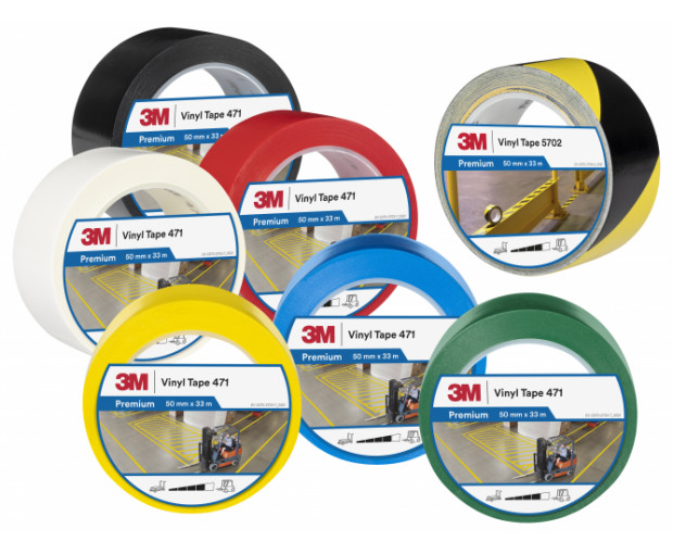 Маркираща лента за под 3M™ 471 зелена 50 mm х 33 m