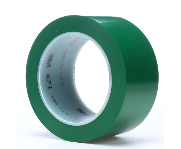 Маркираща лента за под 3M™ 471 зелена 50 mm х 33 m