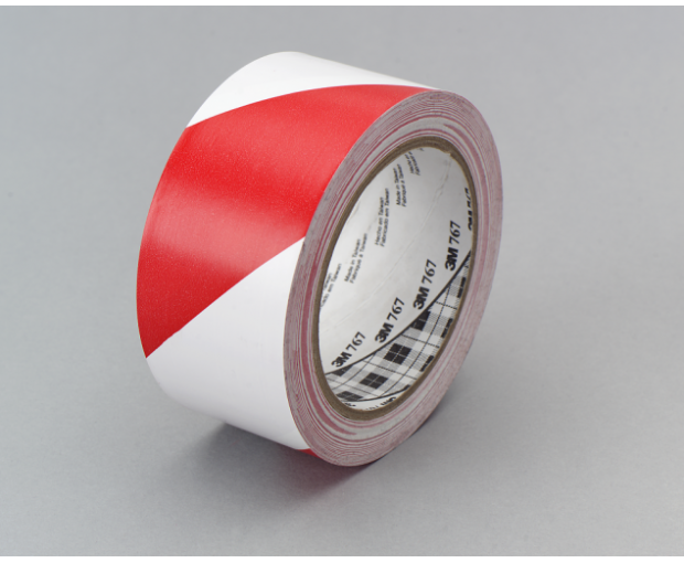 Маркираща лента 3M™ 767i червено/бяла  50 mm х 33 m