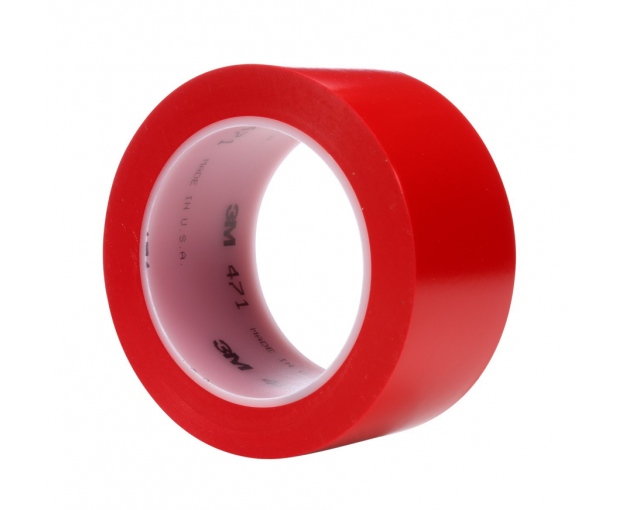 Маркираща лента за под 3М™ 471 червена  50 mm х 33 m