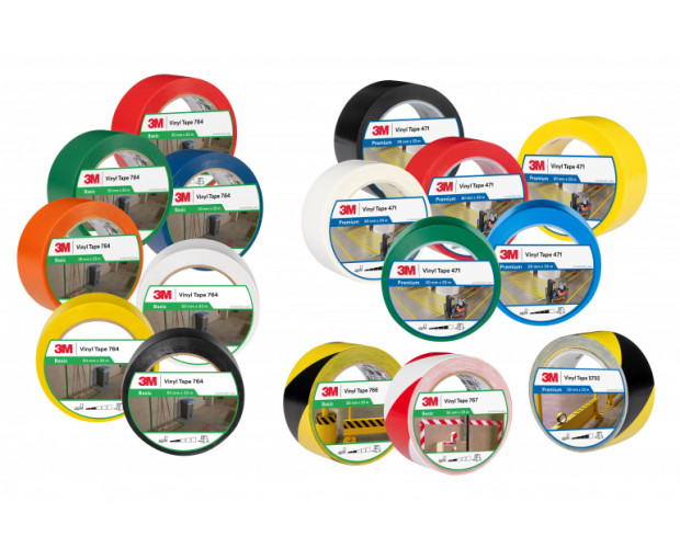 Маркираща лента 3M™ 764i черна  50 mm х 33 m