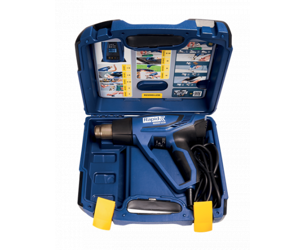 Пистолет за горещ въздух Rapid R2200-LCD, в куфарче