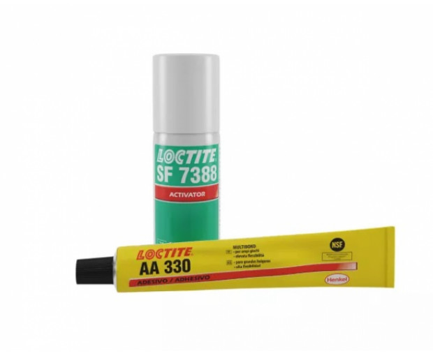 Комплект акрилно лепило  Loctite АА 330 + активатор SF 7388 -  50+40ml