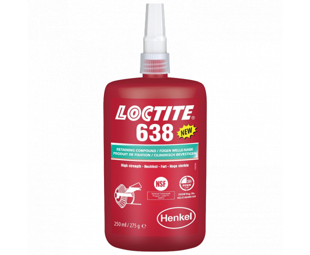 Лепило за цилиндрични детайли Loctite 638 - 250ml