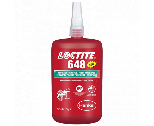 Лепило за цилиндрични детайли Loctite 648 - 250ml