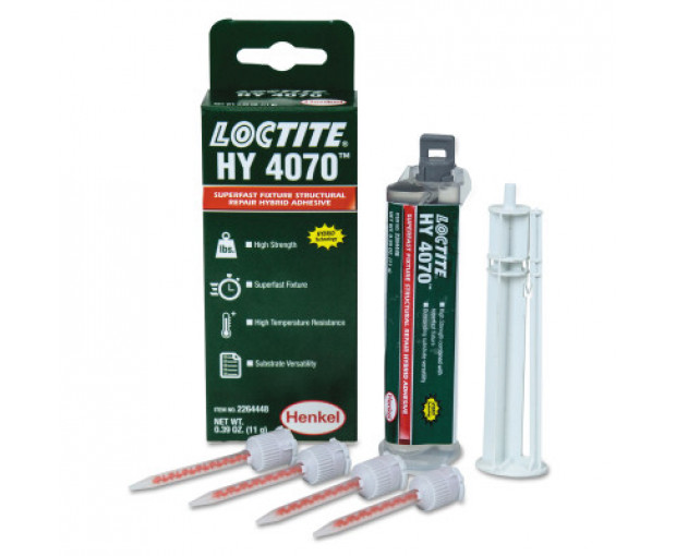 Хибридно 2К лепило гел комплект бутало+дюзи Loctite HY 4070 - 11g