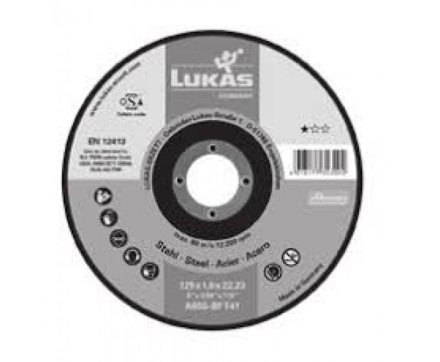 Диск за стомана - плосък Lukas 125x1x22.2 PREMIUMFLEX