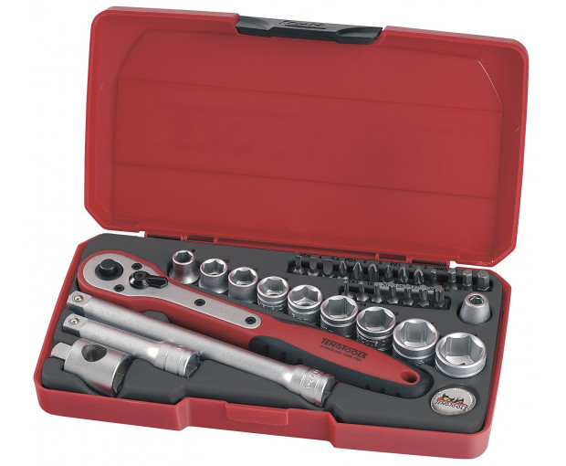 Мини комплект вложки и аксесоари на 3/8" Teng Tools T3834