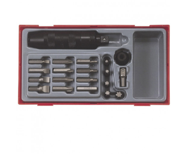 Комплект ударна отвертка с накрайници Teng Tools TTID20