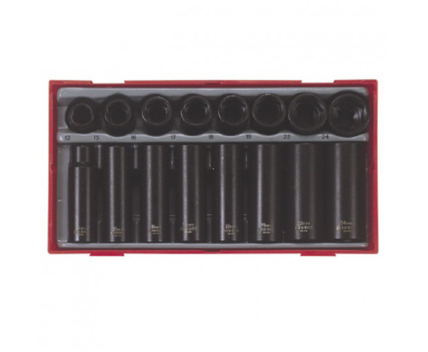 Комплект ударни вложки Teng Tools на 1/2" 13-24 mm TT9116