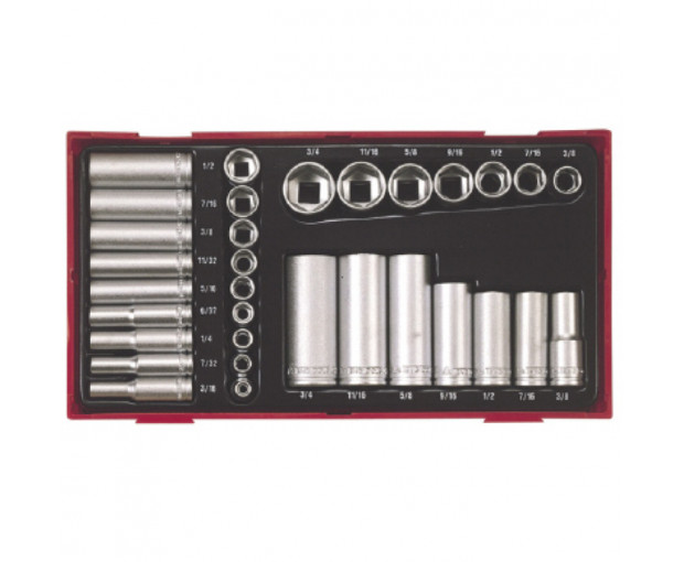 Комплект вложки инчови Teng Tools на 1/4" и 3/8" TTAF32