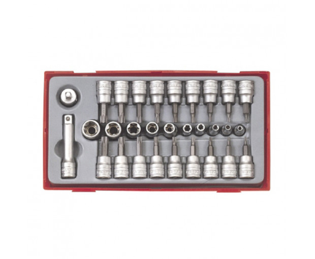 Комплект вложки с накрайник Teng Tools на 3/8" и 1/4" TTTX30