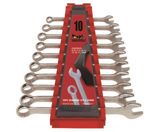 Комплект звездогаечни ключове Teng Tools 8-19 mm с държач 6510A