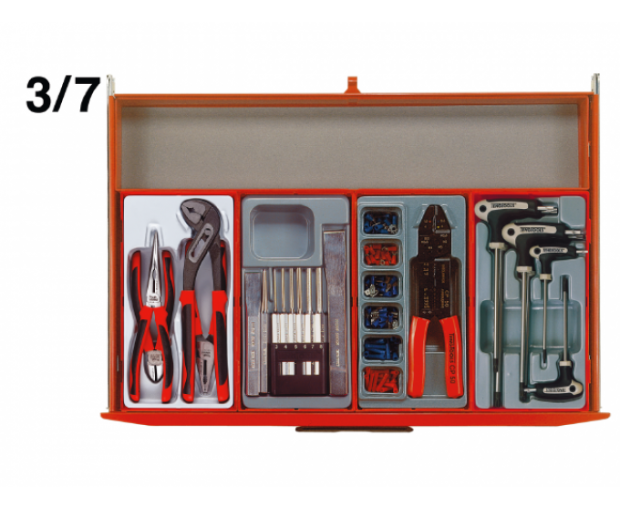Количка с инструменти  7 чекмеджета 491 части Teng Tools TCMM491N
