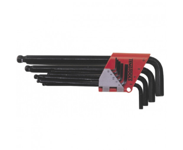 Комплект Г-образни ключове шестостен Teng Tools 1.5 - 10 mm, сфера