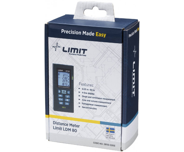 Лазерна ролетка Limit LDM 80