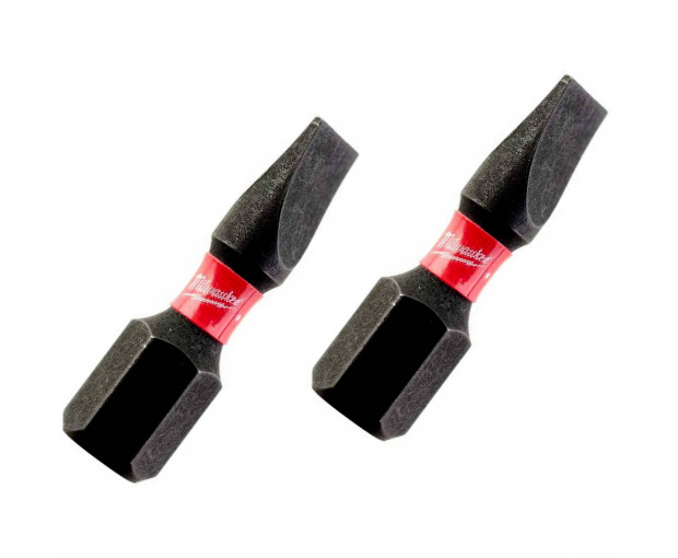 Комплект ударни накрайници шлиц  Milwaukee, SL 5.5 x 25 mm