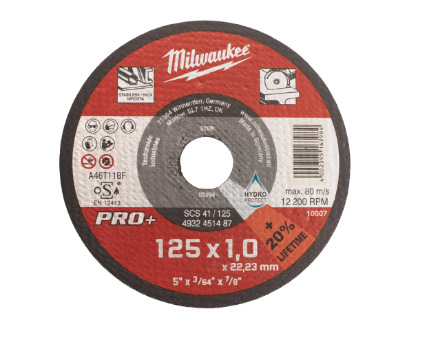 Карбофлексен диск за рязане Milwaukee SCS41, PRO+ 125х1.0х22.2 mm,4932451487