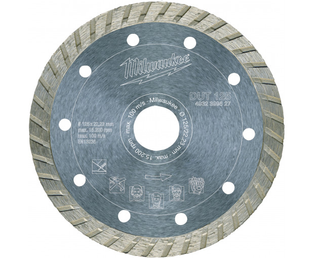 Диамантен диск за рязане Milwaukee, DUT 125 mm