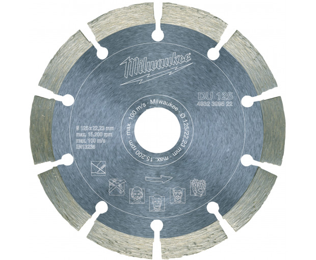 Диамантен диск за рязане Milwaukee, DU 125 mm