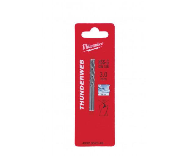 Свредло за метал HSS-G Milwaukee, 3.0/61 mm,
