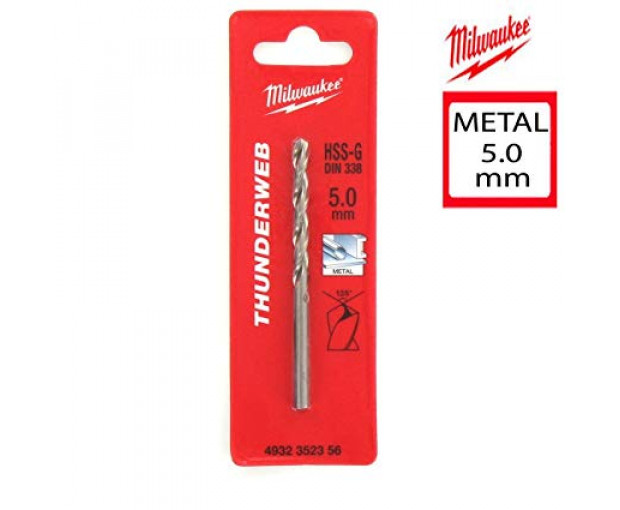 Свредло за метал HSS-G Milwaukee, 5.0/86 mm