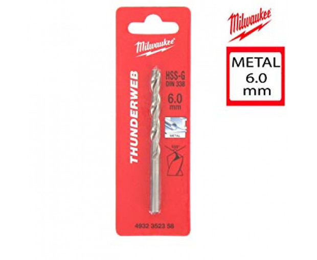Свредло за метал HSS-G Milwaukee, 6.0/93 mm