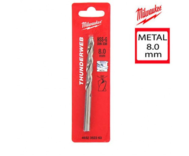 Свредло за метал HSS-G Milwaukee,  8.0/117 mm