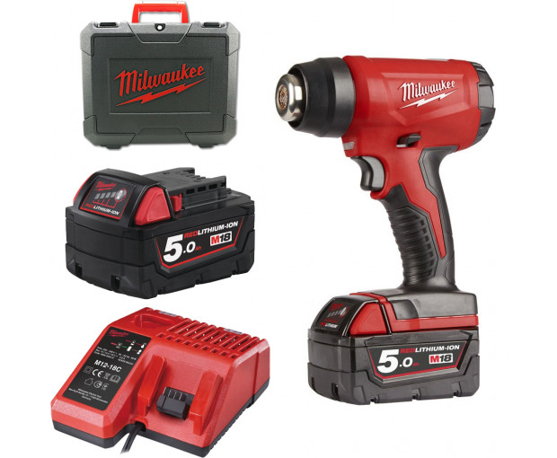 Акумулаторен пистолет за горещ въздух Milwaukee, M18BHG-502C