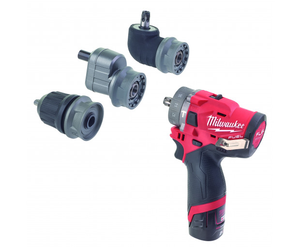Акумулаторен ударен винтоверт с приставки Milwaukee, M12FPDXKIT-202X