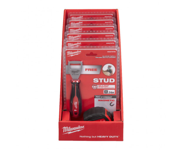 Ролетка Milwaukee STUD 5м/24 мм + ОТВАРАЧКА, 4932478794