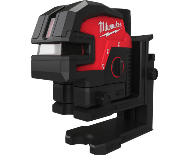 Линеен лазерен нивелир в 4 равнини, зелен Milwaukee M12CLL4P-0C, 4933479202