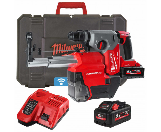 Акумулаторен перфоратор Milwaukee M18ONEFHXDEL-552C SDS 26MM