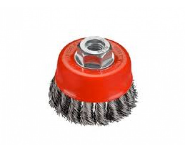 Конусна четка с усукана тел OSBORN D65 T19 M14 x 2 0.50 mm