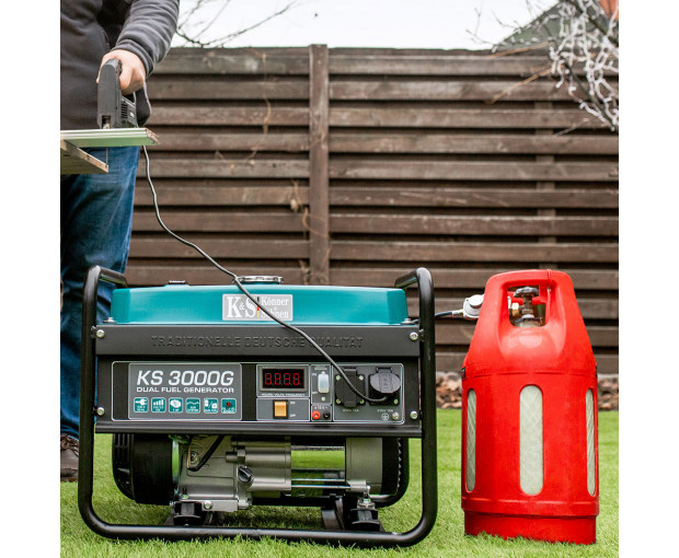 Генератор Konner & Sohnen KS 3000 G (хибрид; LPG + бензин)