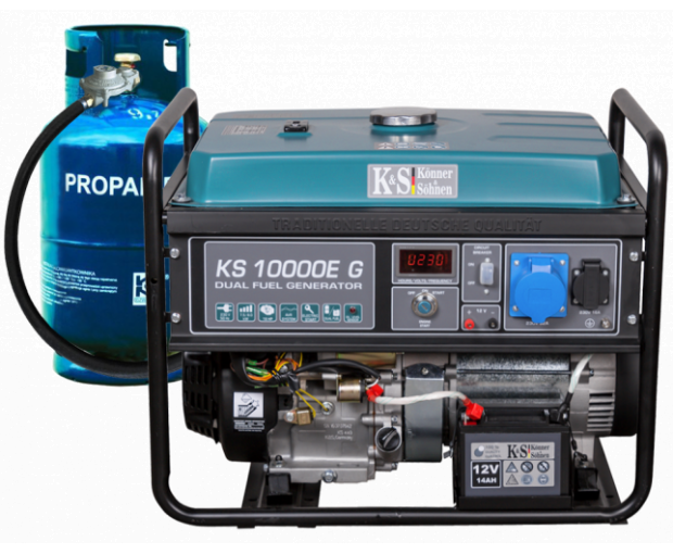 Газов генератор Konner & Sohnen KS 10000E G монофазен