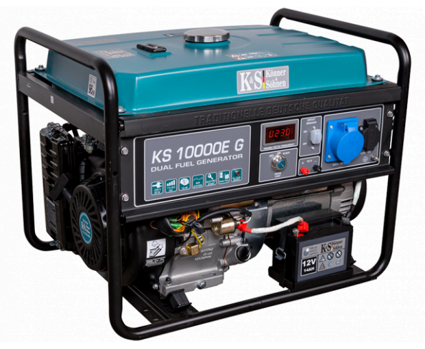 Газов генератор Konner & Sohnen KS 10000E G монофазен