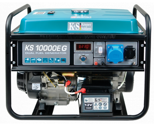 Газов генератор Konner & Sohnen KS 10000E G монофазен