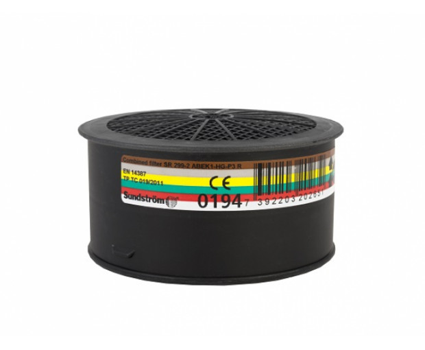 Комбиниран филтър SR 299-2 ABEK1-Hg-P3 Sundstrom Safety