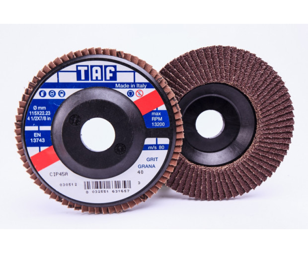 Ламелен диск пластмасова подложка-плосък Taf Abrasivi 125 x 22 P60