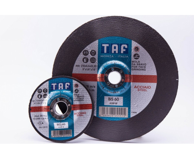 Диск за шлайфане на неръждаема стомана Taf Abrasivi BIS60 230 x 6.5x22