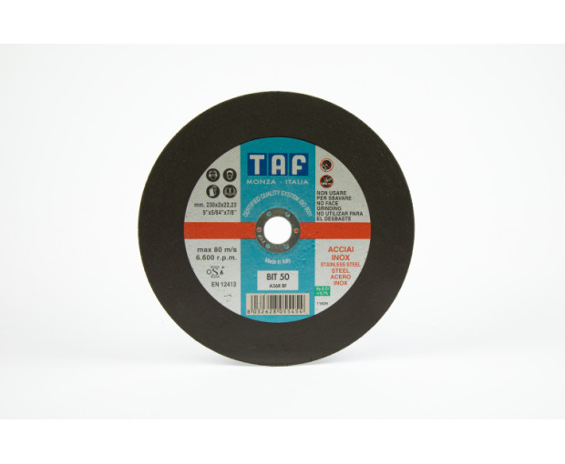 Диск за неръж./стомана Taf Abrasivi BIT50 230 x 2 x 22 A36R
