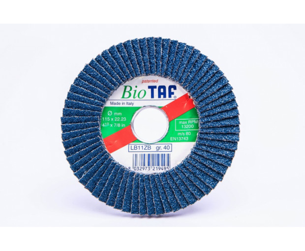 Ламелен диск с био подложка - плосъкTaf Abrasivi 125 x 22 P40