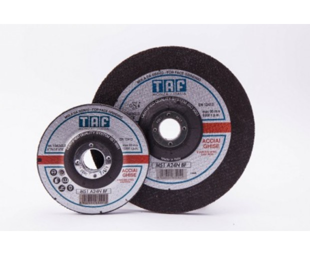 Диск за шлайфане на стомана и чугун Taf Abrasivi  MS1 A24N 180 x6.5x22