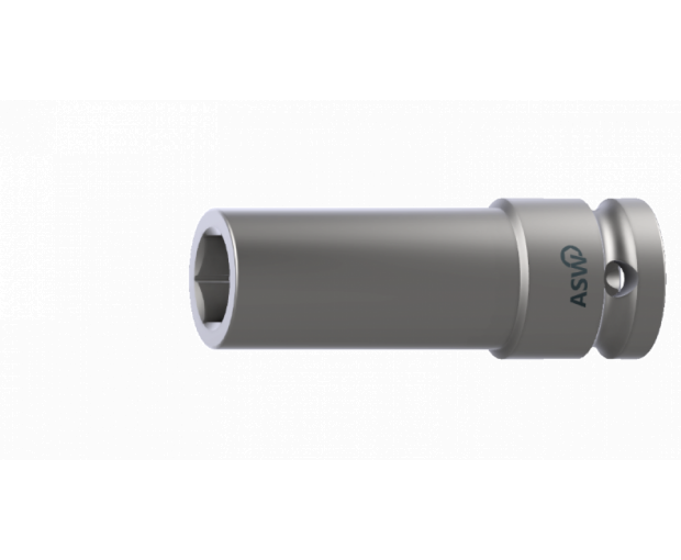 Вложки ASW ударни удължени на 1/4" - 7 mm