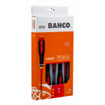 Комплект 5 броя отвертки ERGO 1000V - шлиц и PZ BAHCO BE-9882S