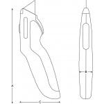Джобен нож 18 mm ERGO BAHCO KE18-01