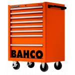 Мобилно работно място C75 с 8 чекмеджета, оранжево BAHCO 1475K8